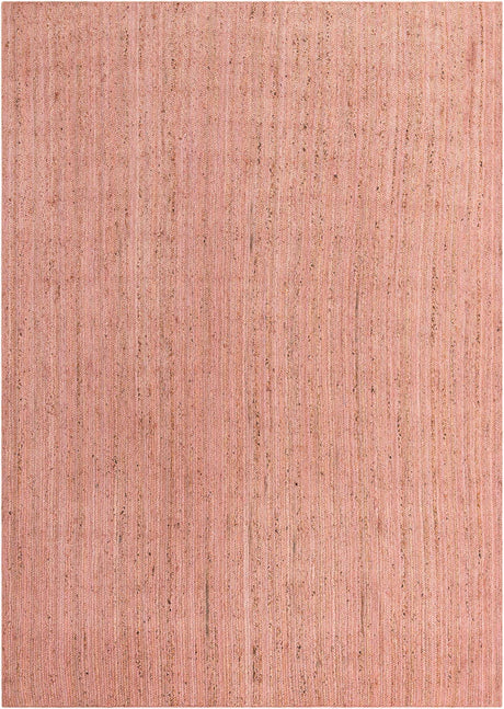 Light Pink 10' x 14' 1 Braided Jute Rectangle Rug