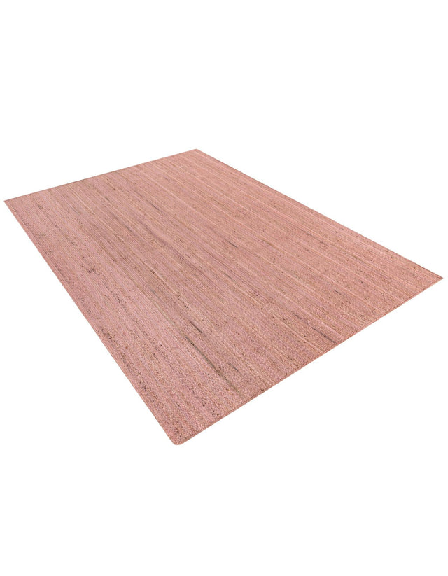 Light Pink 9' x 12' Braided Jute Rectangle Rug