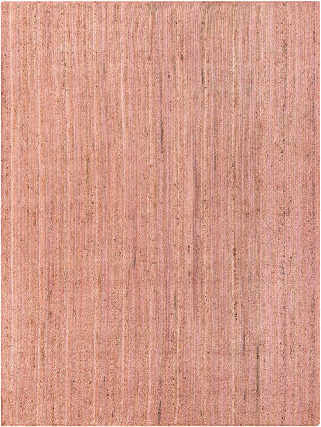 Light Pink 9' x 12' Braided Jute Rectangle Rug