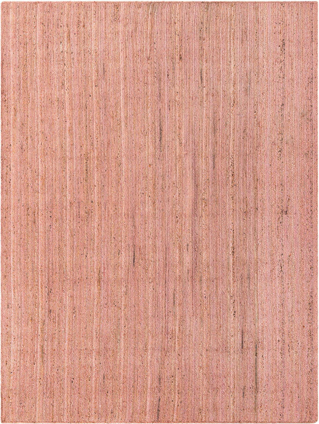 Light Pink 9' x 12' Braided Jute Rectangle Rug