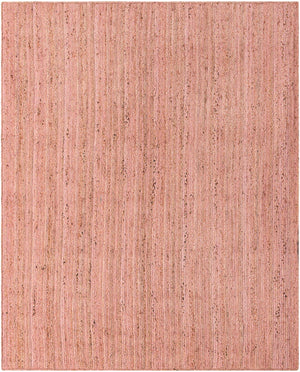 Light Pink 8' x 10' Braided Jute Rectangle Rug