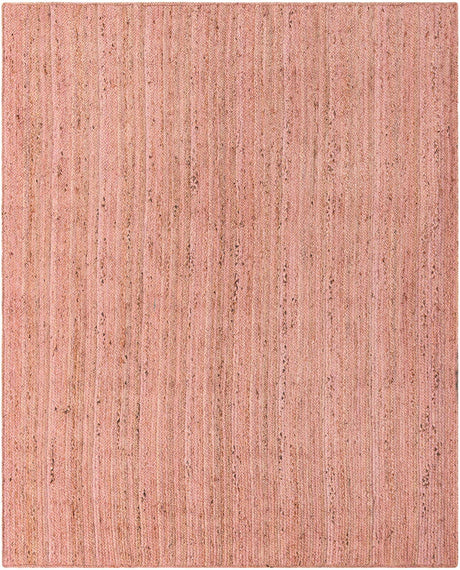 Light Pink 8' x 10' Braided Jute Rectangle Rug
