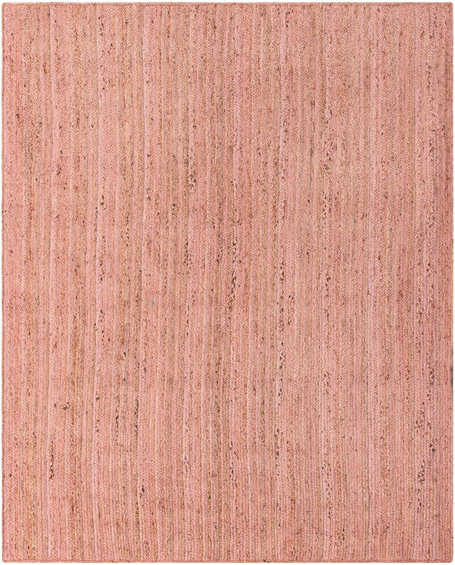 Light Pink 8' x 10' Braided Jute Rectangle Rug