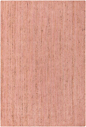 Light Pink 6' 1 x 9' Braided Jute Rectangle Rug