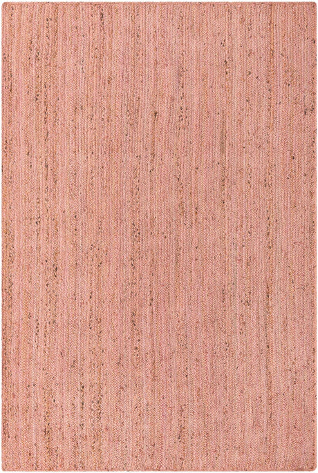 Light Pink 6' 1 x 9' Braided Jute Rectangle Rug
