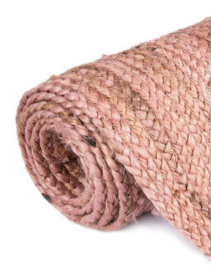Light Pink 3' 3 x 5' 1 Braided Jute Rectangle Rug