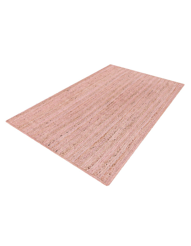 Light Pink 4' 1 x 6' 1 Braided Jute Rectangle Rug