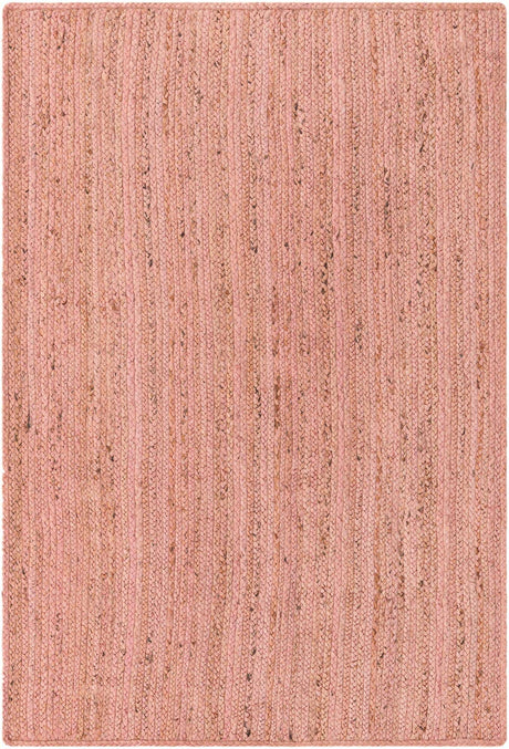 Light Pink 4' 1 x 6' 1 Braided Jute Rectangle Rug