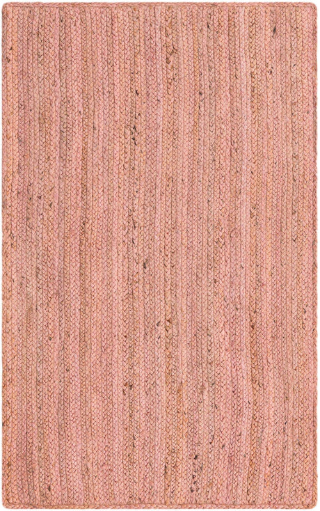 Light Pink 3' 3 x 5' 1 Braided Jute Rectangle Rug