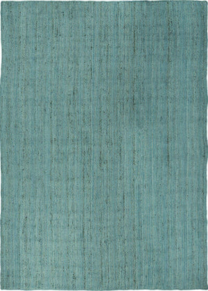 Turquoise 10' x 14' 1 Braided Jute Rectangle Rug