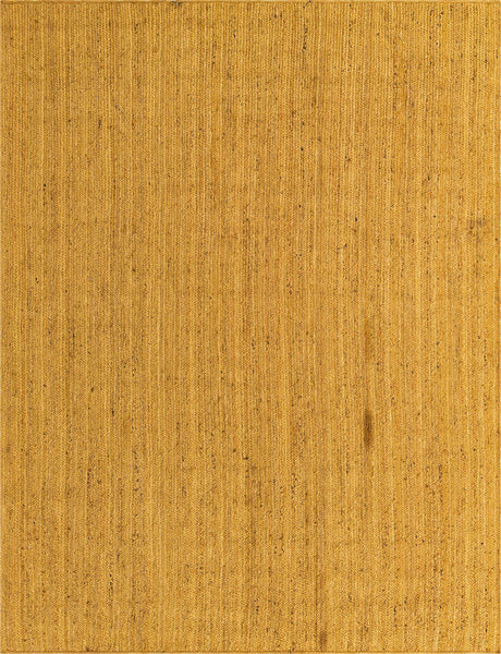 Yellow 9' x 12' Braided Jute Rectangle Rug