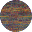 Multicolor 5' 3 x 5' 3 Calypso Round Area Rug 100% Polypropylene With Cotton Backing Colorful Vivid Traditional Design Carpet for Living Office Dining Rooms for Sale at Rug Engine