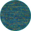 Navy Blue 5' 3 x 5' 3 Calypso Round Area Rug 100% Polypropylene With Cotton Backing Colorful Vivid Traditional Design Carpet for Living Office Dining Rooms for Sale at Rug Engine