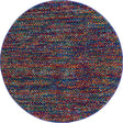 Multicolor 5' 3 x 5' 3 Calypso Round Area Rug 100% Polypropylene With Cotton Backing Colorful Vivid Traditional Design Carpet for Living Office Dining Rooms for Sale at Rug Engine