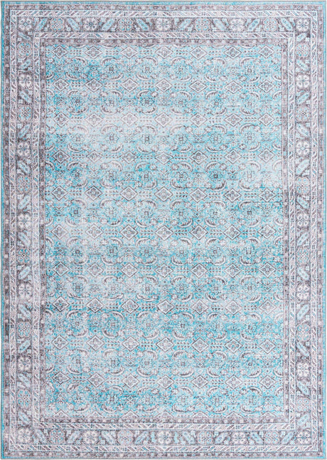 Blue 8' x 10' 6 Timeless Washable Rectangle Rug