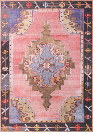 Pink 8' x 10' 6 Timeless Washable Rectangle Rug