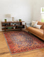 Navy Blue 5' x 8' Timeless Washable Rectangle Rug