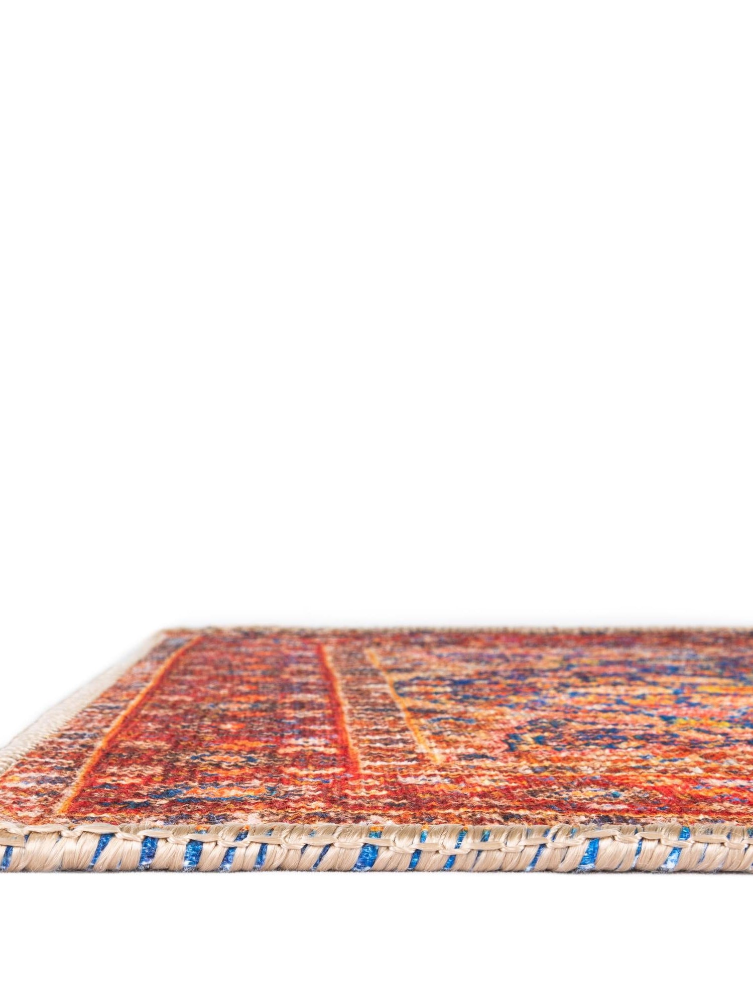 Washable Navy Blue 2' x 3' Timeless Rectangle Area Rug Easy to Clean Stain Resistant & Durable Traditional Classic Vintage Design Carpet for Sale at Rug Engine