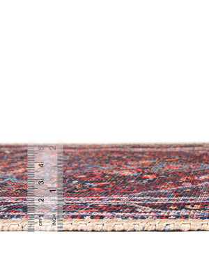 Washable Burgundy 6' 1 x 9' Timeless Rectangle Area Rug Easy to Clean Stain Resistant & Durable Traditional Classic Vintage Design Carpet for Sale at Rug Engine