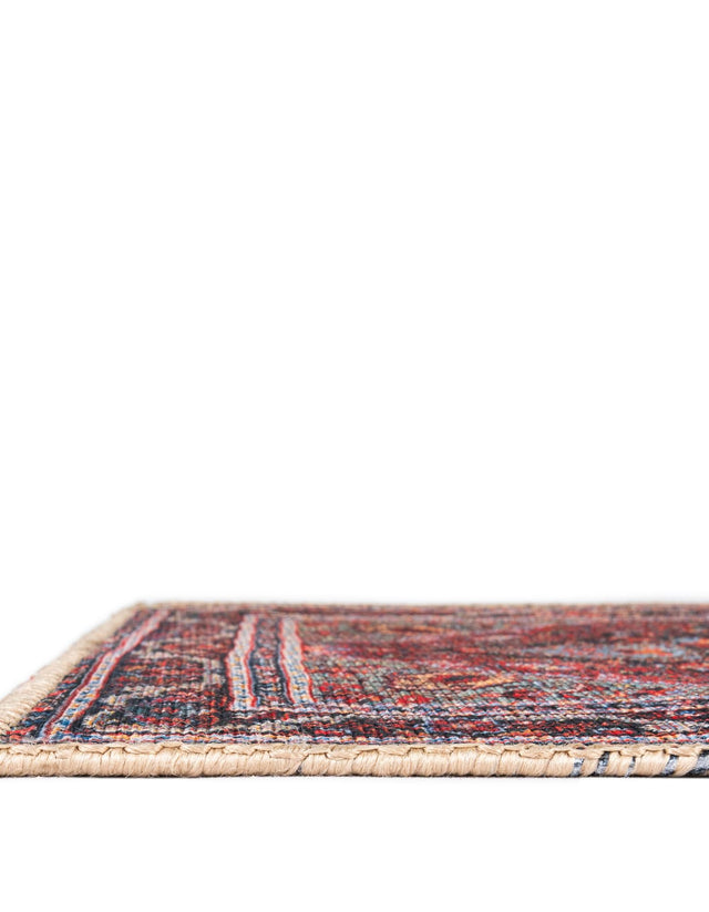Burgundy 4' 1 x 6' 1 Timeless Washable Rectangle Rug