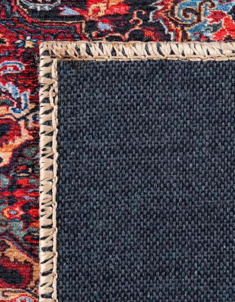 Washable Burgundy 4' 1 x 6' 1 Timeless Rectangle Area Rug Easy to Clean Stain Resistant & Durable Traditional Classic Vintage Design Carpet for Sale at Rug Engine