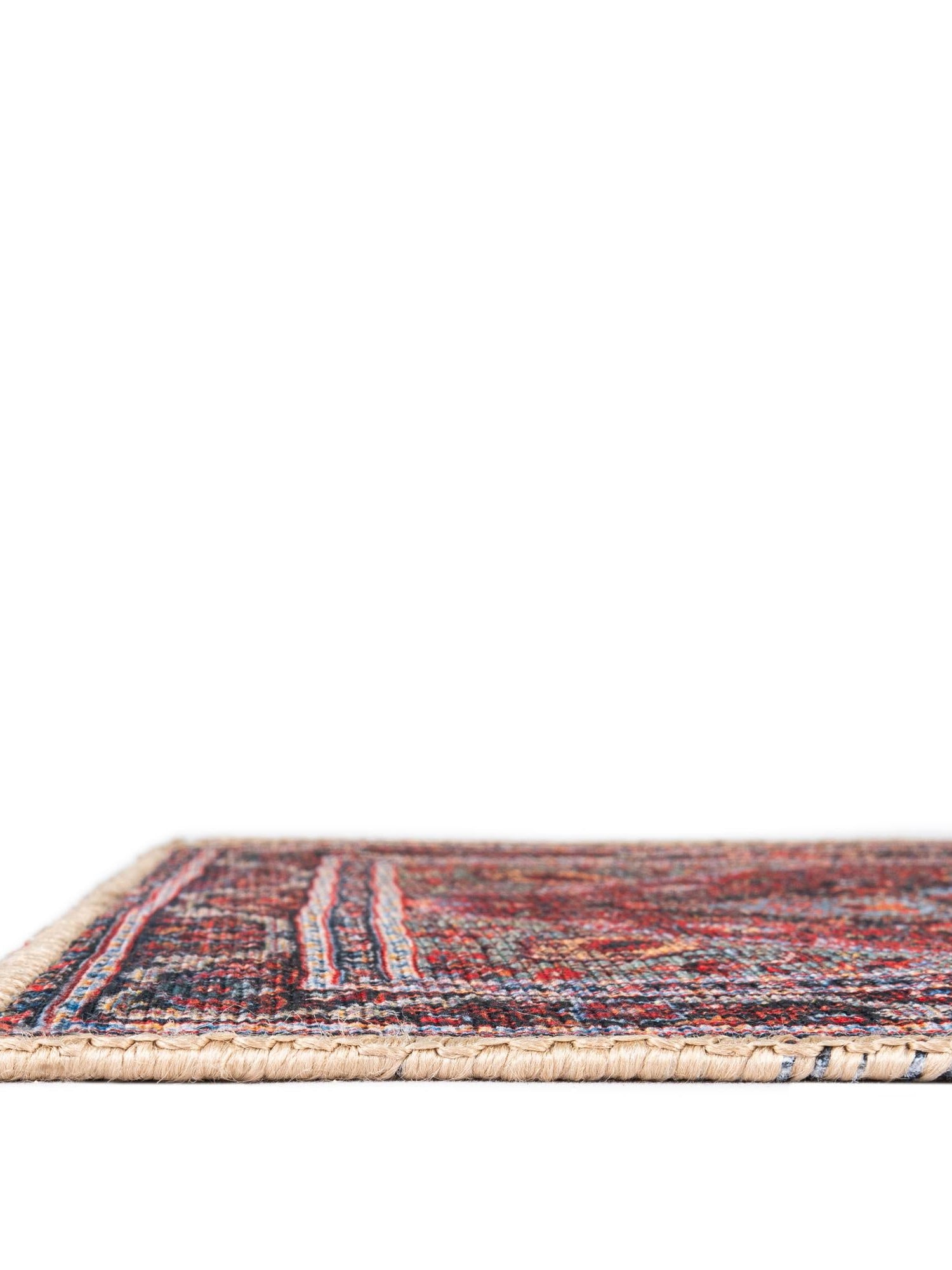 Washable Burgundy 2' 6 x 13' 1 Timeless Runner Area Rug Easy to Clean Stain Resistant & Durable Traditional Classic Vintage Design Carpet for Sale at Rug Engine