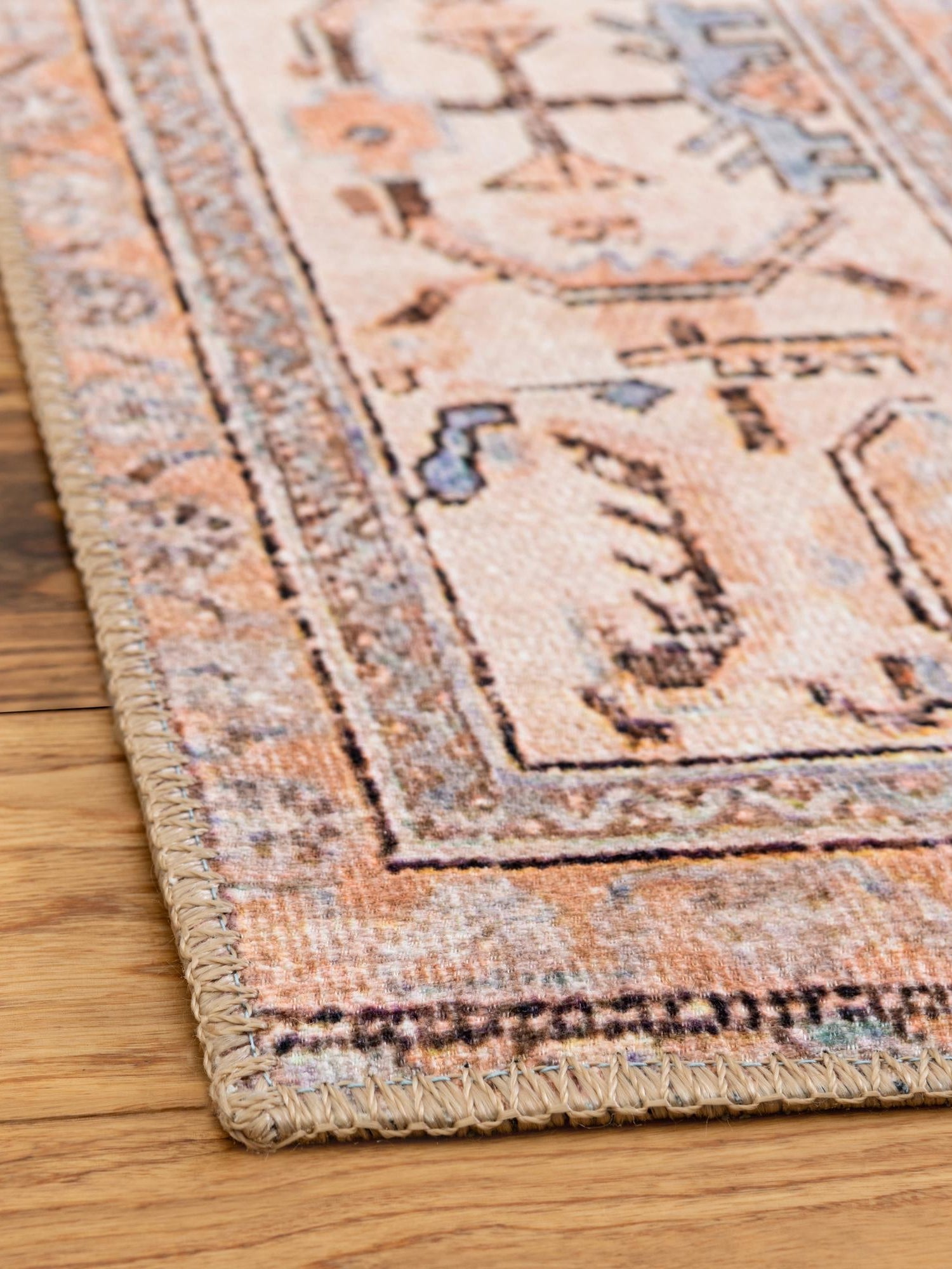 Washable Blue 8' 4 x 12' Timeless Rectangle Area Rug Easy to Clean Stain Resistant & Durable Traditional Classic Vintage Design Carpet for Sale at Rug Engine