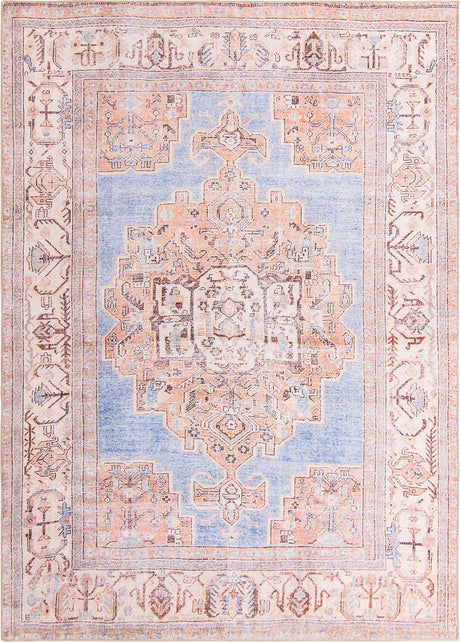 Blue 8' x 10' 6 Timeless Washable Rectangle Rug