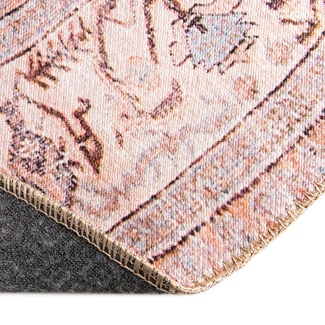 Washable Blue 5' x 8' Timeless Oval Area Rug Easy to Clean Stain Resistant & Durable Traditional Classic Vintage Design Carpet for Sale at Rug Engine