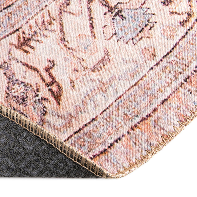 Blue 5' x 8' Timeless Washable Oval Rug