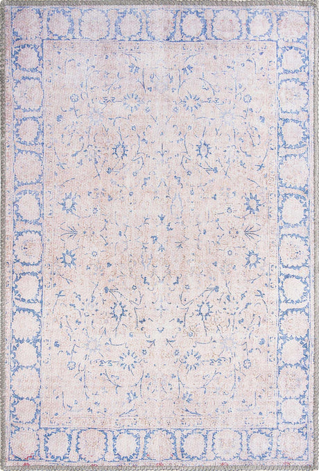Beige 2' x 3' Timeless Washable Rectangle Rug