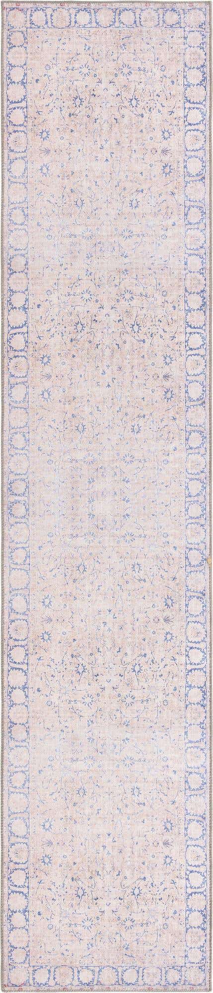 Beige 2' 6 x 12' Timeless Washable Runner Rug