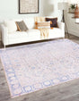 Beige 8' x 8' Timeless Washable Square Rug