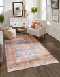 Blue 8' x 10' 6 Timeless Washable Rectangle Rug