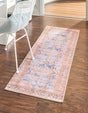 Blue 2' x 6' Timeless Washable Runner Rug
