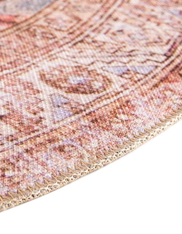 Blue 5' x 8' Timeless Washable Oval Rug