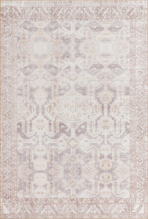 Gray 8' 4 x 12' Timeless Washable Rectangle Rug