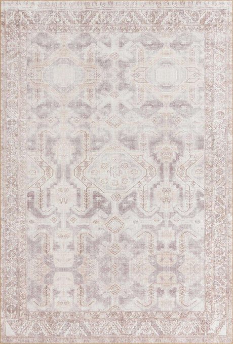 Gray 8' 4 x 12' Timeless Washable Rectangle Rug