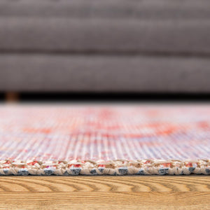 Washable Rust Red 5' x 8' Timeless Rectangle Area Rug Easy to Clean Stain Resistant & Durable Traditional Classic Vintage Design Carpet for Sale at Rug Engine