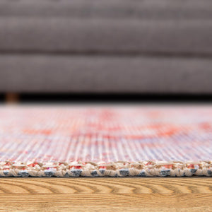 Rust Red 8' 4 x 12' Timeless Washable Rectangle Rug