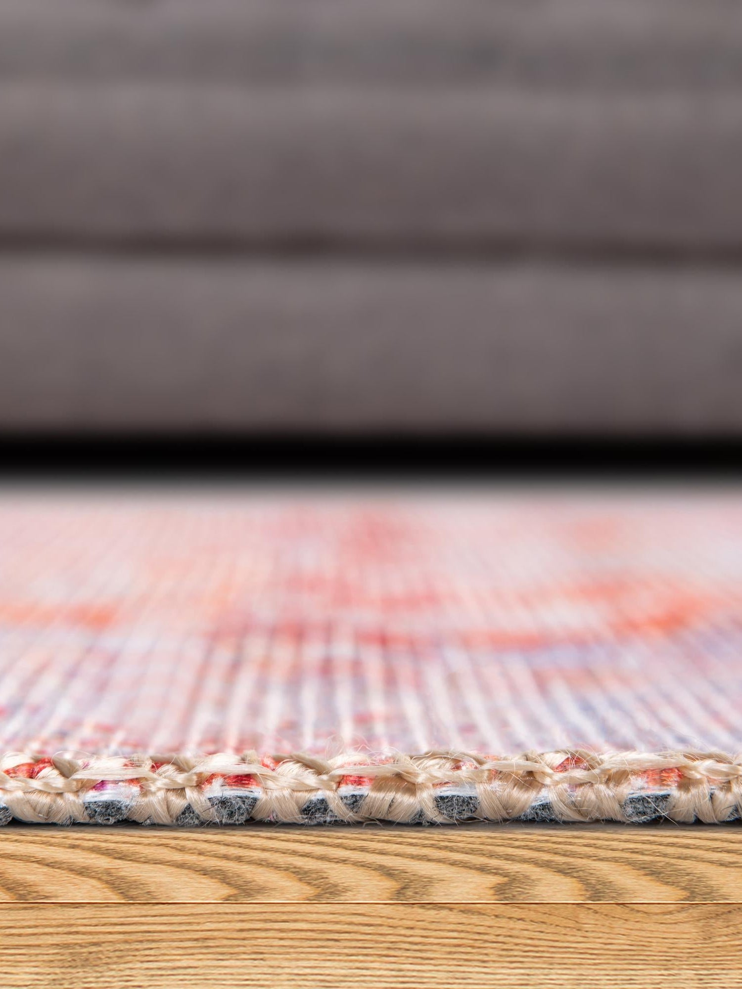 Washable Rust Red 3' 6 x 5' 6 Timeless Rectangle Area Rug Easy to Clean Stain Resistant & Durable Traditional Classic Vintage Design Carpet for Sale at Rug Engine