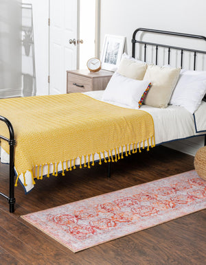 Rust Red 2' 6 x 12' Timeless Washable Runner Rug