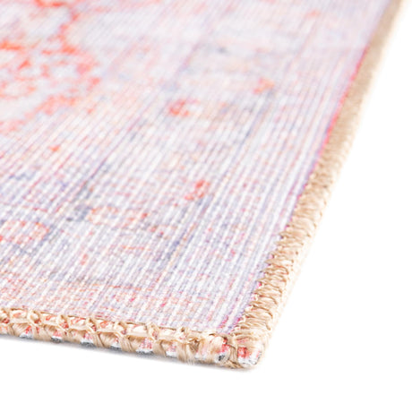 Washable Rust Red 2' x 6' Timeless Runner Area Rug Easy to Clean Stain Resistant & Durable Traditional Classic Vintage Design Carpet for Sale at Rug Engine