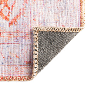 Washable Rust Red 2' x 6' Timeless Runner Area Rug Easy to Clean Stain Resistant & Durable Traditional Classic Vintage Design Carpet for Sale at Rug Engine