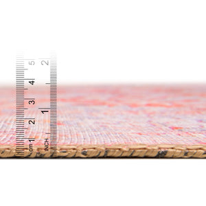 Rust Red 8' x 8' Timeless Washable Octagon Rug