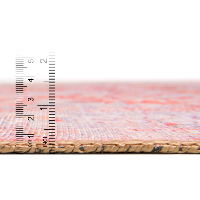 Rust Red 8' x 8' Timeless Washable Octagon Rug