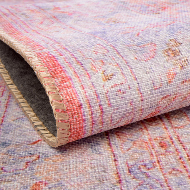 Rust Red 8' x 8' Timeless Washable Octagon Rug