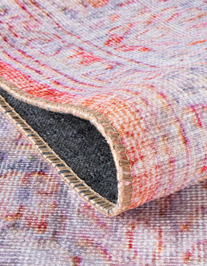 Rust Red 8' x 8' Timeless Washable Square Rug