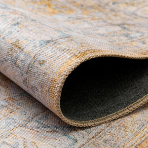 Yellow 4' x 6' Timeless Washable Rectangle Rug