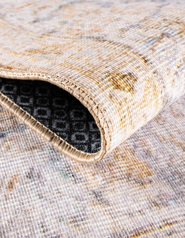 Yellow 2' x 6' Timeless Washable Runner Rug